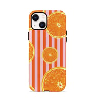 iPhone 15 Plus Vorian Çift Katmanlı MagSafe Kılıf Sunset Orange Grove