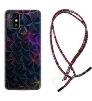 INFINIX Hot 8 9 10 11S Hot 10 Play 10T Kılıf Boyun Asklı Rasta Silikon Renkli Prizmalar 1783