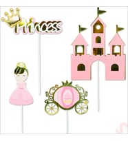 Prenses Pasta SüSü, 4'lü SET - Pembe (STD)