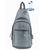 M 1008 Mega Bag Unisex Göğüs Çapraz Çanta, Body Bag (Gri)
