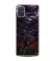 Samsung a71 A72 A73 A7 A9 2018 C7 C9 Kılıf Desenli Silikon Dark Deer 1786
