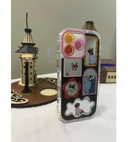 IPHONE 14 Pro Max 3d Digital Baskılı Aynalı Darbe Emici Tam Koruma Şeffaf Mika Telefon Kılıfı
