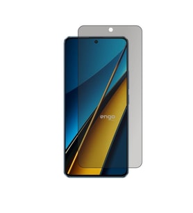 Xiaomi Poco X6 İle Uyumlu Hayalet Ekran Koruyucu Şeffaf (Siyah)
