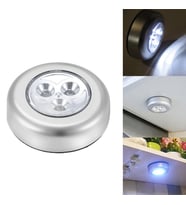 Durukar® Kablosuz Spot Pilli Dokunmatik Led Lamba 3 Ledli Dolap Lambası