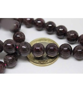 Lal (Granat) (Garnet) Taşı YARIM Dizi 10mm (18cm uzunluğundadır)