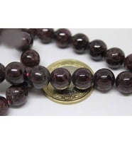 Lal (Granat) (Garnet) Taşı YARIM Dizi 10mm (18cm uzunluğundadır)