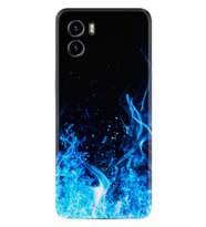 Vivo Y15S Y32 Y33S Y51 Y53S Kılıf Desemli Silikon Blue Fire 1678