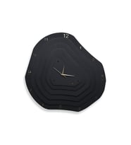 Piramid  Bablo Premium Duvar Saatleri (Siyah - Koyu Gri)