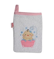 Sevimli Bebek Banyo Lifi & Kesesi Pembe