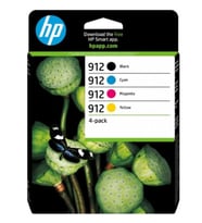 HP 6ZC74AE (912) SIYAH/MACENTA/CYAN/SARI 4LU PAKET MUREKKEP KARTUSU
