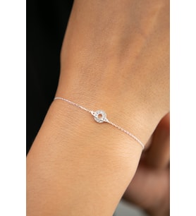 Elika Silver Kadın Gezegen Model 925 Ayar Gümüş Bileklik (STD)