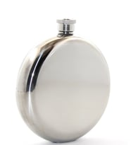 Paslanmaz Çelik Yuvarlak 8 Oz Tekli Matara Çelik Renk
