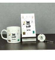 Katip Üçlü Set (Kupa + Telefon Standı + Anahtarlık)