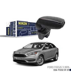 Niken Ford Focus III 2015+ Sonrası Araca Özel Kol Dayama Siyah