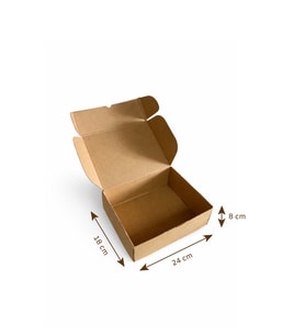 24x18x8 cm E Dalga E-Ticaret Karton Kutu , Kargo Kutusu 25 Adet