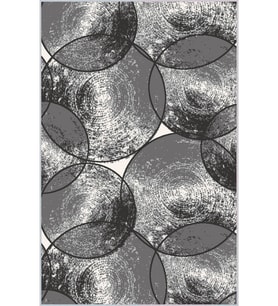 Eliana Home Baskılı, Yıkanabilir Kaymaz Taban Salon Halısı LNA1661 100x150 cm (Gri)