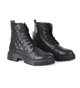 MP 222-2736Zn Siyah Kadın Düz Bot
