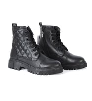 MP 222-2736Zn Siyah Kadın Düz Bot