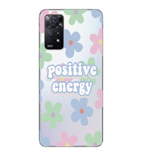 Redmi Note 11 Pro Uyumlu Positive Energy Tasarımlı Şeffaf Telefon Kılıfı
