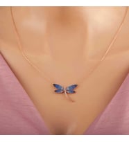 pilelistore Gümüş Rose Yusufçuk Kadın Kolye
