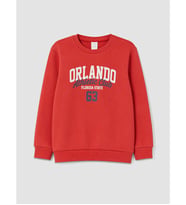 LCW Kids Kırmızı Baskılı Erkek Çocuk Sweatshirt