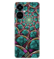 Camon 19 Pro Kılıf Resimli Desenli Silikon Platinium Series Circles 1828