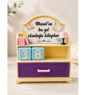 Kişiye Özel Kitap Okuma Takip Sayacı Mini Kitaplık