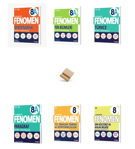 Fenomen LGS 8. Sınıf 2027 A Serisi Matematik Fen Türkçe İnkılap Din ve Paragraf Soru Bankası 6lı Set + Telefon Standı
