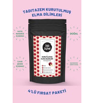 Tadıtazem Kurutulmuş Kırmızı Elma Dilimleri 50 gr. 4’lü fırsat paketi