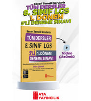 8. Sınıf LGS 5'li 1. Dönem Deneme Sınavı