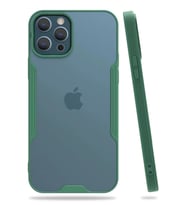 Durukar® iPhone 12 Pro Max Kılıf Platin Silikon - Yeşil