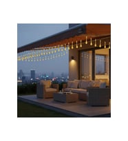 Güneş Enerjili (Solar) Su Geçirmez 50 Led 7 Metre Damla Bahçe ve Balkon Aydınlatması