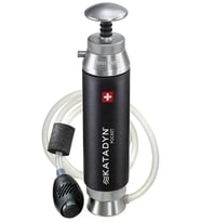 Katadyn Switzerland Pocket Water Filter Seramik Filtreli El Pompalı Outdoor Askeri Afet Su Filtresi Arıtma Sistemi (Siyah)