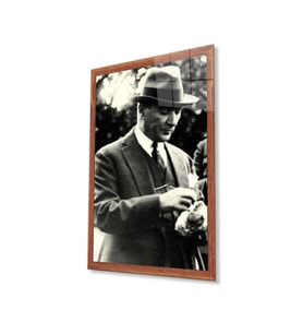 Atatürk Cam Tablo 4mm Dayanıklı Temperli Cam, Atatürk Glass Wall Art (Çok Renkli)
