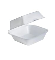 Dağyüce Tek Kullanımlık Köpük Hamburger Kapaklı Kase Kutu - 15x15x8 Cm. - 10 Adet