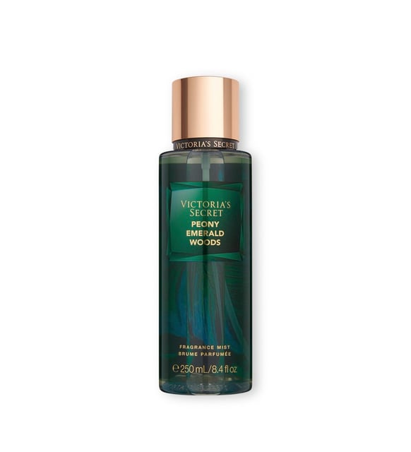 Brume De Parfum Victoria's Secret Peony Emerald Woods - 30 Ml, Flacon Presque Neuf, Peu Utilisé