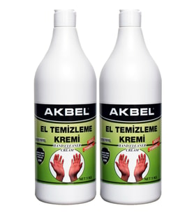 Akbel El Temizleme Kremi Pratik Şişe 1 kg 2'li Set (Bej)