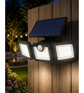 Hareket Sensörlü Solar Bahçe Lambası Güçlü LED Duvar Projektörü