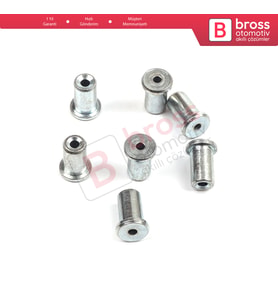 BCR018 Cam Kriko Kablo Halat Uç Pimi Tutma Perçini 6.5x9.1/1.7 mm mm 100 Adet