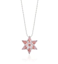 Lotus Çiçeği Gümüş Kolye (Pembe - Beyaz - Krem)
