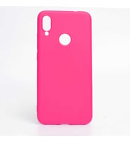 Huawei Y9 2019 Kılıf İçi Kadife Özel Tasarım Esnek Yumuşak Pürüzsüz (Koyu Pembe)