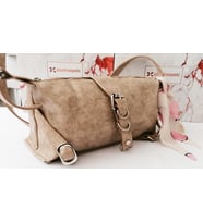 Salaş Model Fularlı Kadın Çantası 👜  Günlük, Hafif & Kombin Tamamlayıcı (Krem)