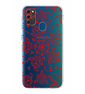 Samsung Galaxy M30s  Kamera Korumalı Kapak Nostalji Desen Tasarımlı  Şeffaf  Kılıf