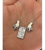 925 Ayar Gümüş  Tasarım Tarot Kolye