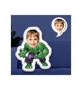 Kişiye Özel Fotoğraflı Yeşil Dev Hulk Yastık 115540 70 cm