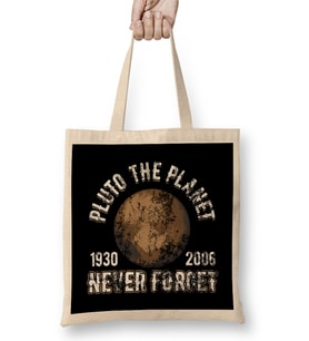 Vintage Pluto (1930 2006) Never Forget Distressed Bez Çanta Uzun Saplı