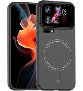 Xiaomi 17 Pro Max ile Uyumlu M-Safe Şarj Özellikli Kamera Korumalı Elio Sert PC Kapak Ultra İnce Mat Yüzey Manyetik Şarj Destekli Koruyucu Mi 17 Pro Max için Kılıf Siyah