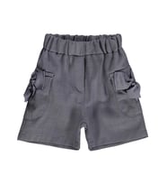 Civil Baby Cepli Fiyonklu 6-18 Ay Şort - Gri