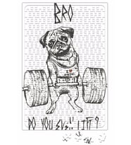 Pug Bodybuilder Köpek Puzzle 240 Parça Yapboz