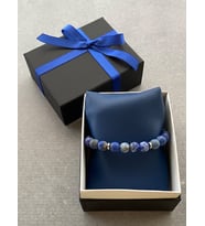 Lapis Lazuli Bileklik, Erkeğe, Sevgiliye, Babaya Hediye, Sevgililer Günü, Babalar Günü